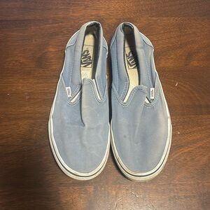 Light blue men’s slip on Vans size 10